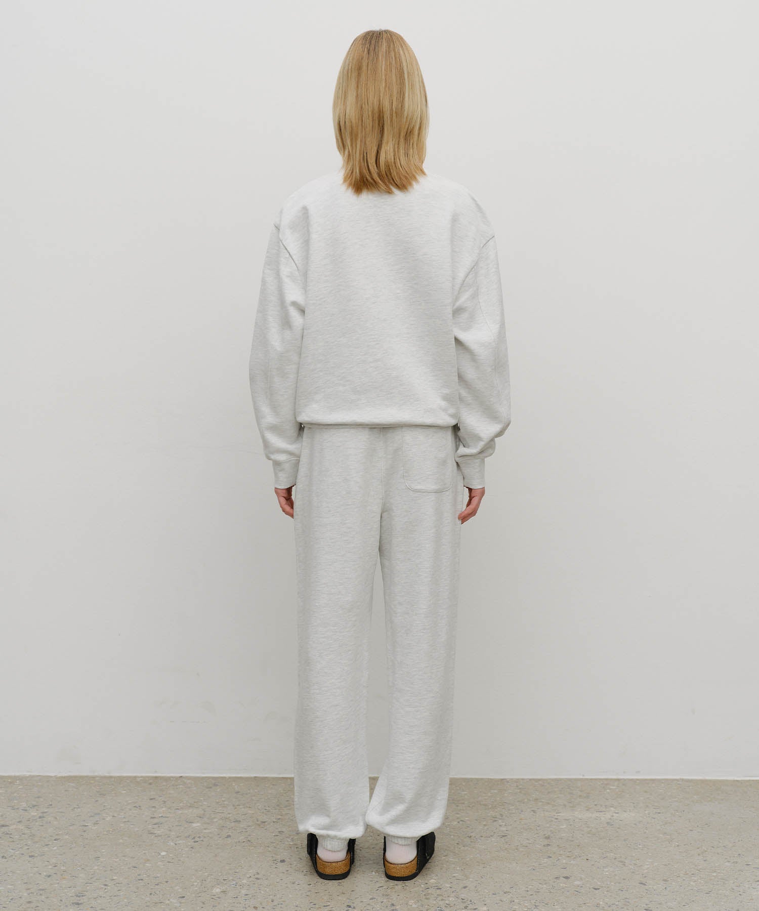 Marithe & Francois Girbaud - Regular Logo Sweat Set-up (Light Heather Gray) product image 2 | TRAB K-Fashion Australia