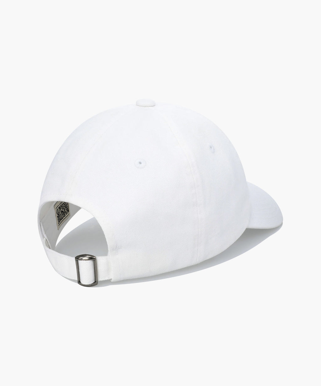 Marithe & Francois Girbaud - Lettering Logo Ball Cap (White) product image 2 | TRAB K-Fashion Australia