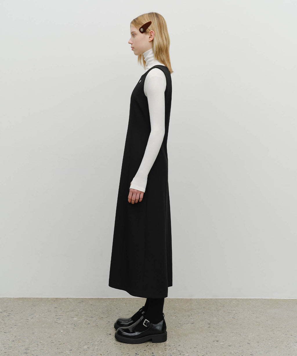 Marithe & Francois Girbaud - Sleeveless Long Dress (Black) product image 2 | TRAB K-Fashion Australia