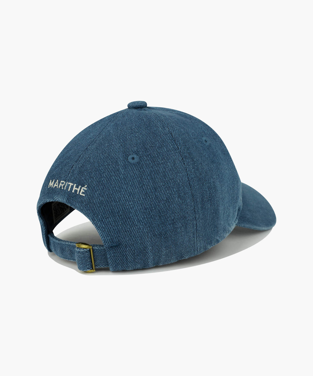Marithe & Francois Girbaud - Reading Club Doodle Bear Cap (Blue) product image 2 | TRAB K-Fashion Australia