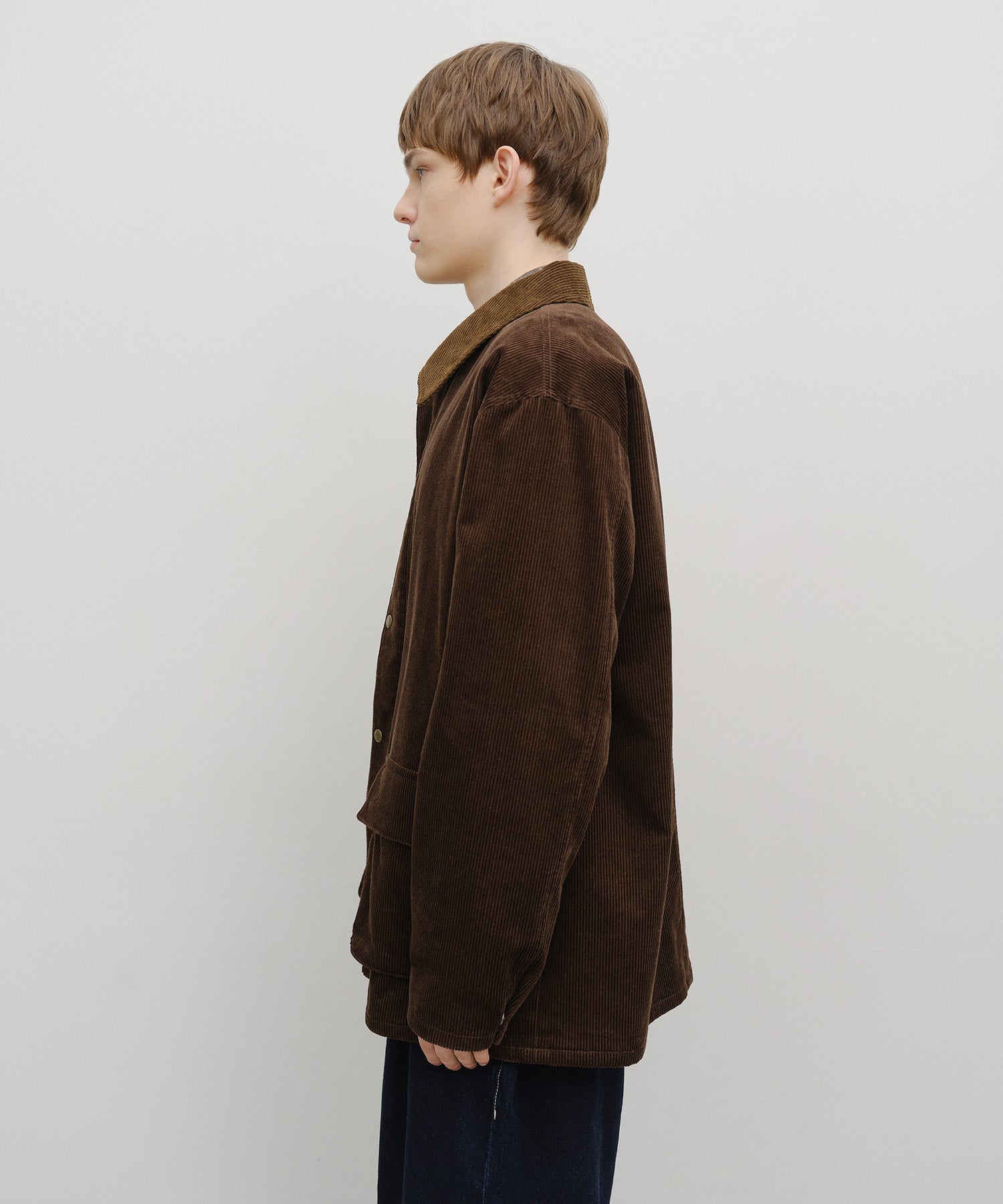 Marithe & Francois Girbaud - Corduroy Hunting Jacket (Brown) product image 2 | TRAB K-Fashion Australia