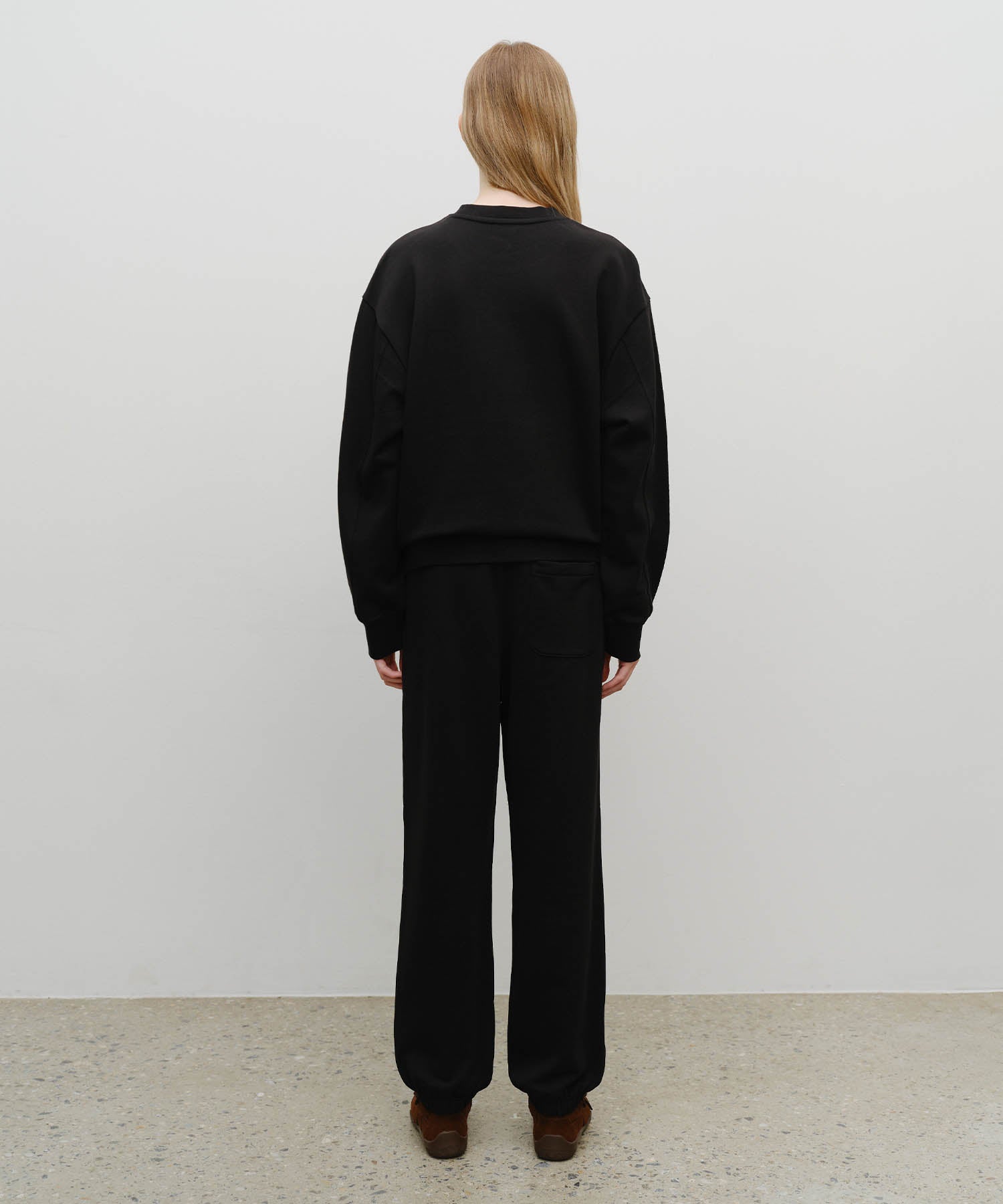 Marithe & Francois Girbaud - Regular Logo Sweat Set-up (Black) product image 2 | TRAB K-Fashion Australia