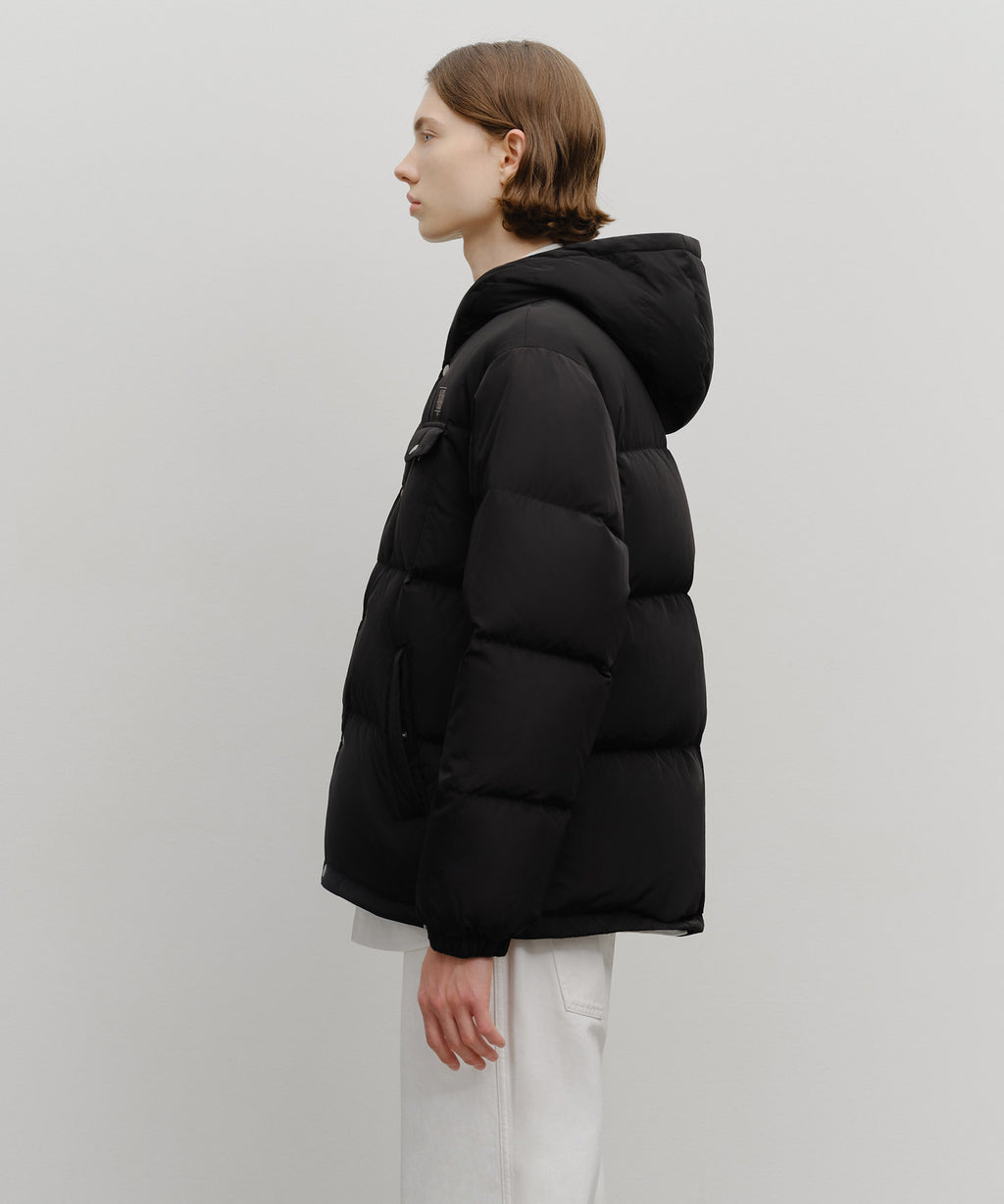 Marithe & Francois Girbaud - Hooded Chest Pocket Down Jacket (Black) product image 2 | TRAB K-Fashion Australia