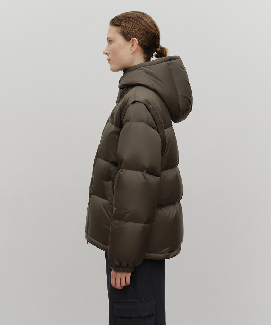 Marithe & Francois Girbaud - Detatchable Down Jacket (Brown) product image 2 | TRAB K-Fashion Australia