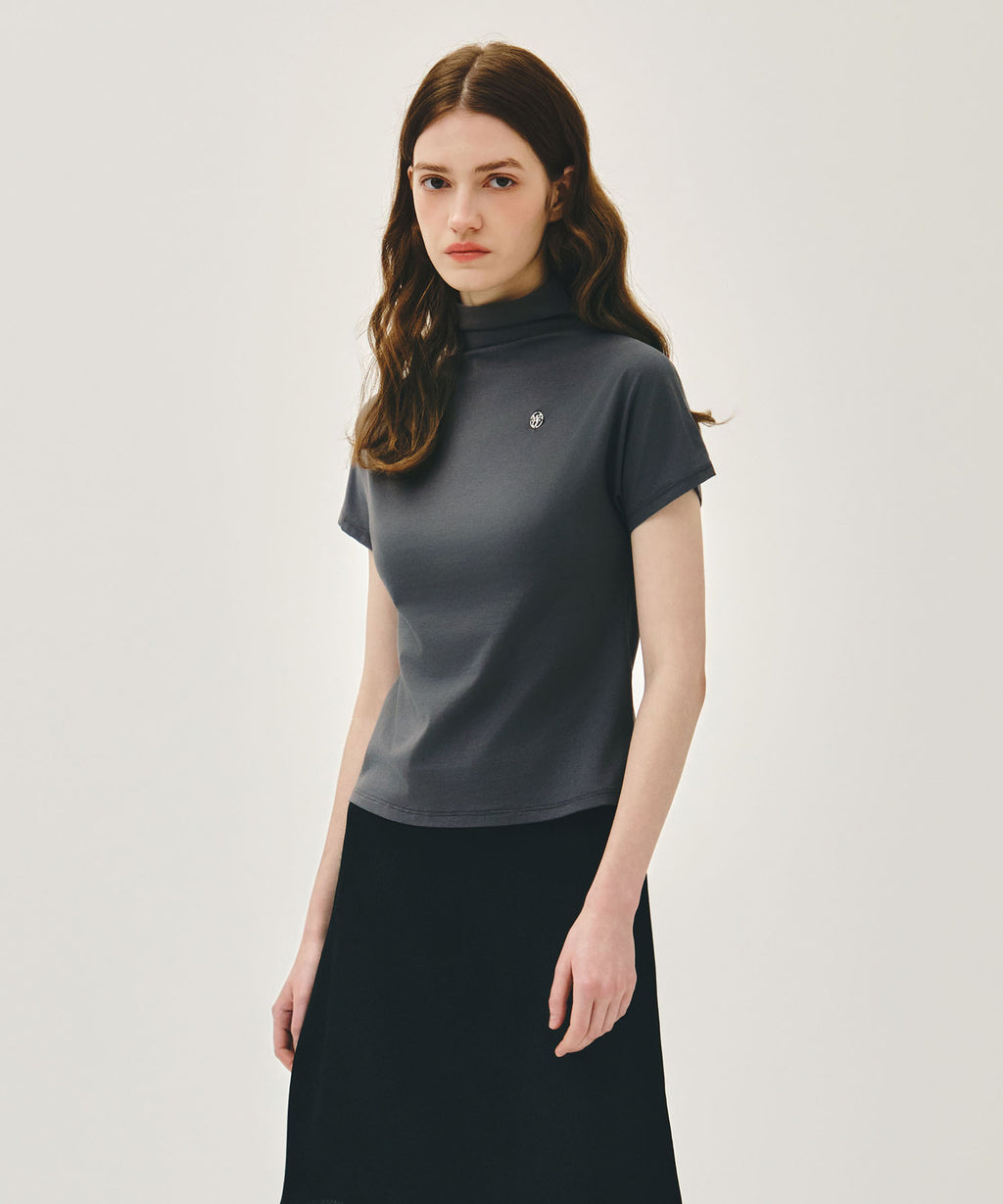 Marithe & Francois Girbaud - Half Neck Tee (Charcoal) product image 2 | TRAB K-Fashion Australia