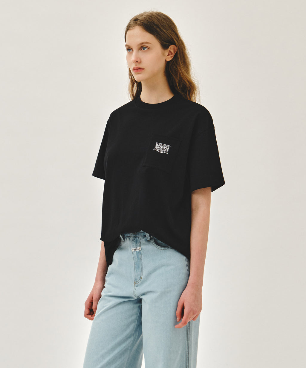 Marithe & Francois Girbaud - Doodle Classic Logo Pocket Tee (Black) product image 2 | TRAB K-Fashion Australia