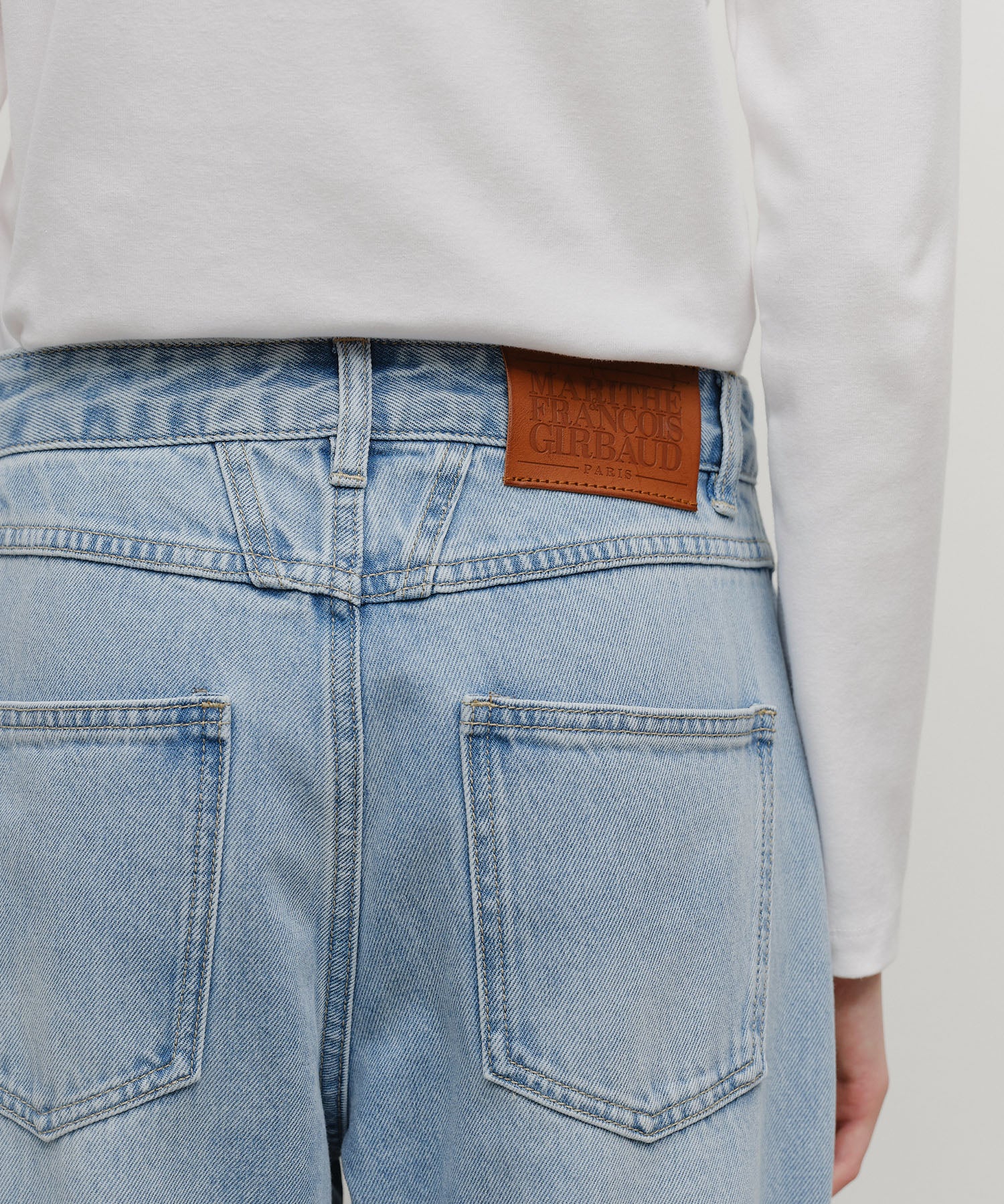 Marithe & Francois Girbaud - High Straight Denim Pants (Light Blue) product image 2 | TRAB K-Fashion Australia