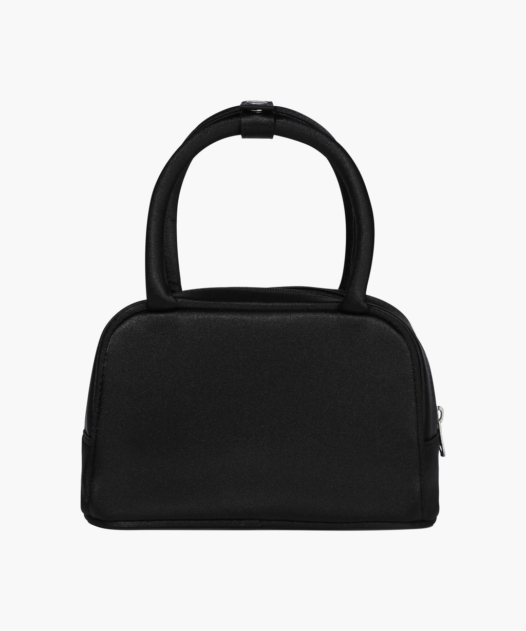 Marithe & Francois Girbaud - Regular Logo Satin Mini Tote Bag (Black) product image 2 | TRAB K-Fashion Australia