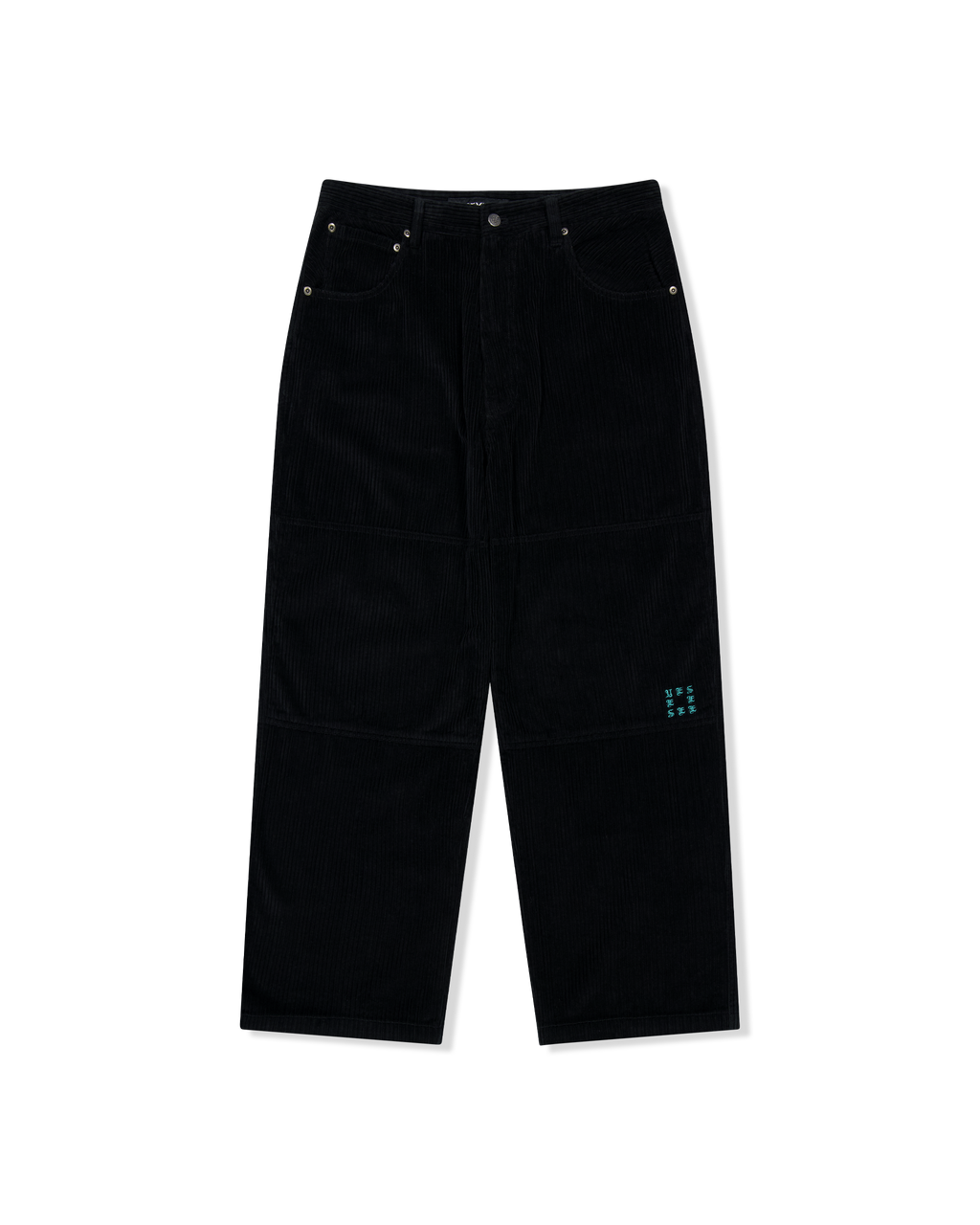 yeseyesee - Double Knee Corduroy Pants (Black) product image 1 | TRAB K-Fashion Australia