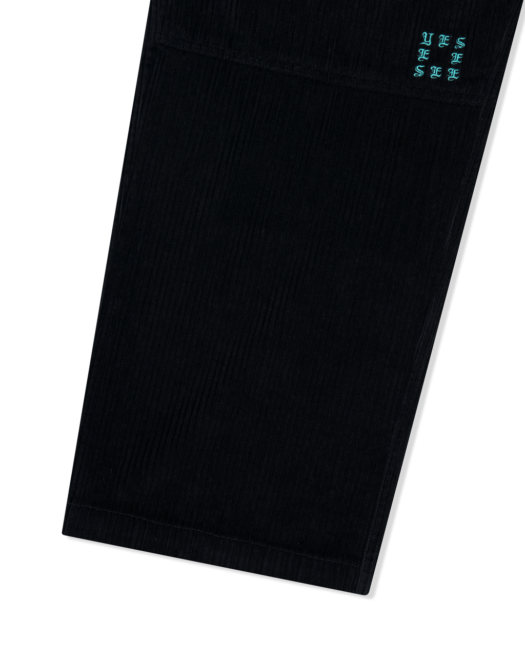 yeseyesee - Double Knee Corduroy Pants (Black) product image 4 | TRAB K-Fashion Australia