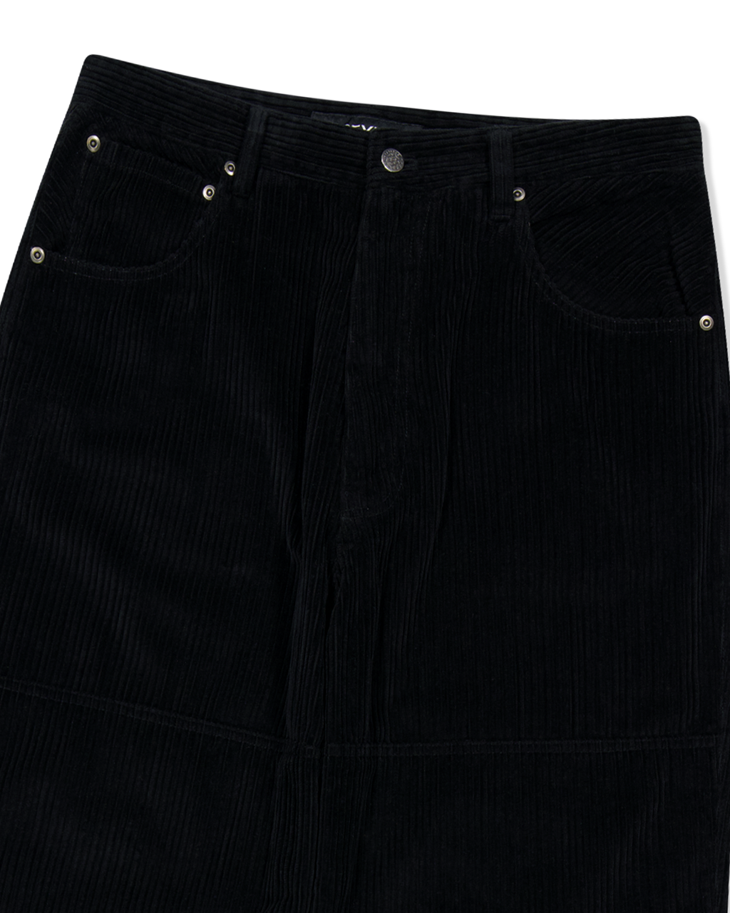 yeseyesee - Double Knee Corduroy Pants (Black) product image 5 | TRAB K-Fashion Australia