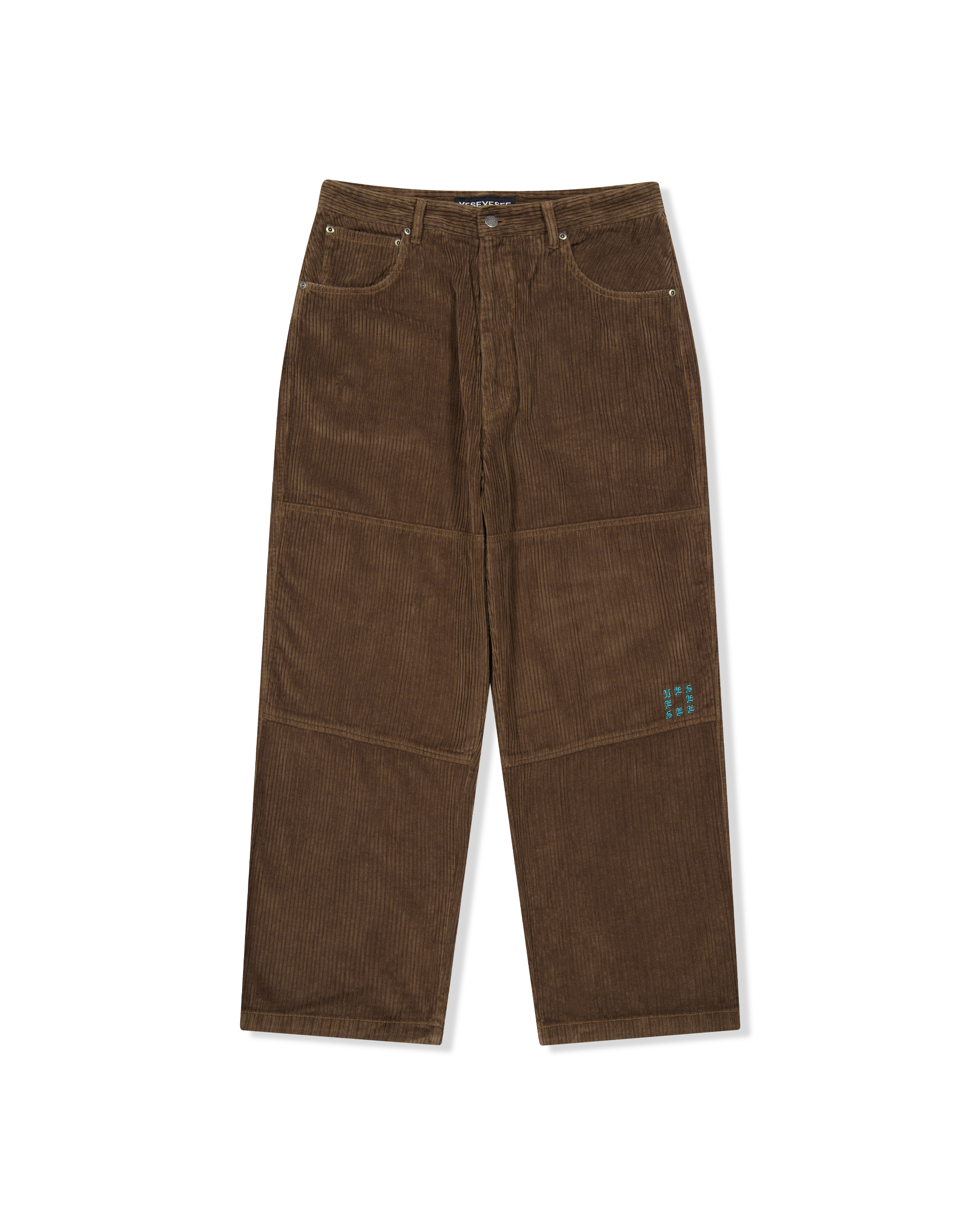 yeseyesee - Double Knee Corduroy Pants (Dark Brown) product image 1 | TRAB K-Fashion Australia