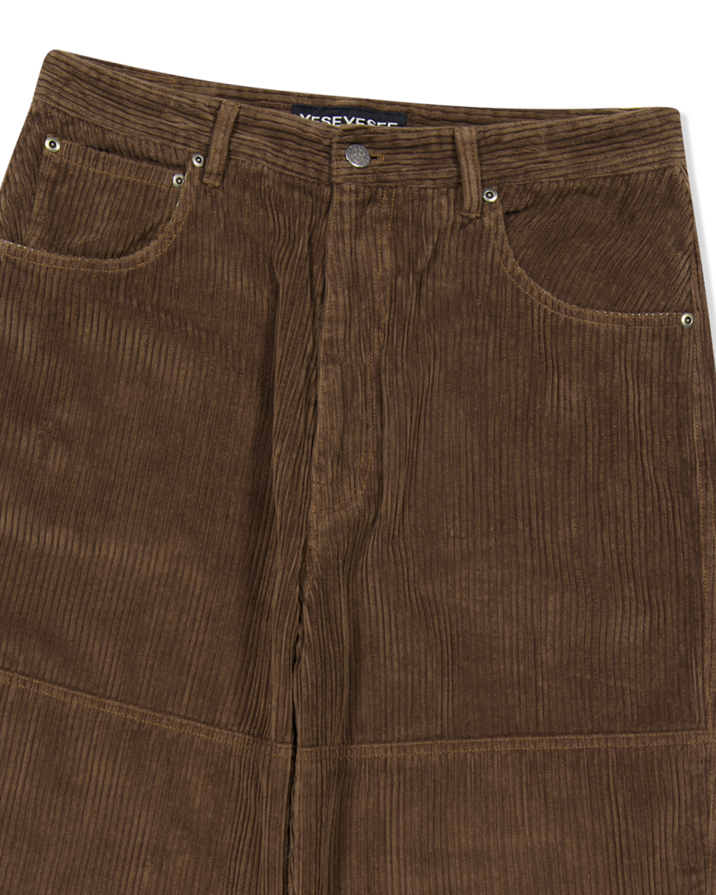 yeseyesee - Double Knee Corduroy Pants (Dark Brown) product image 5 | TRAB K-Fashion Australia