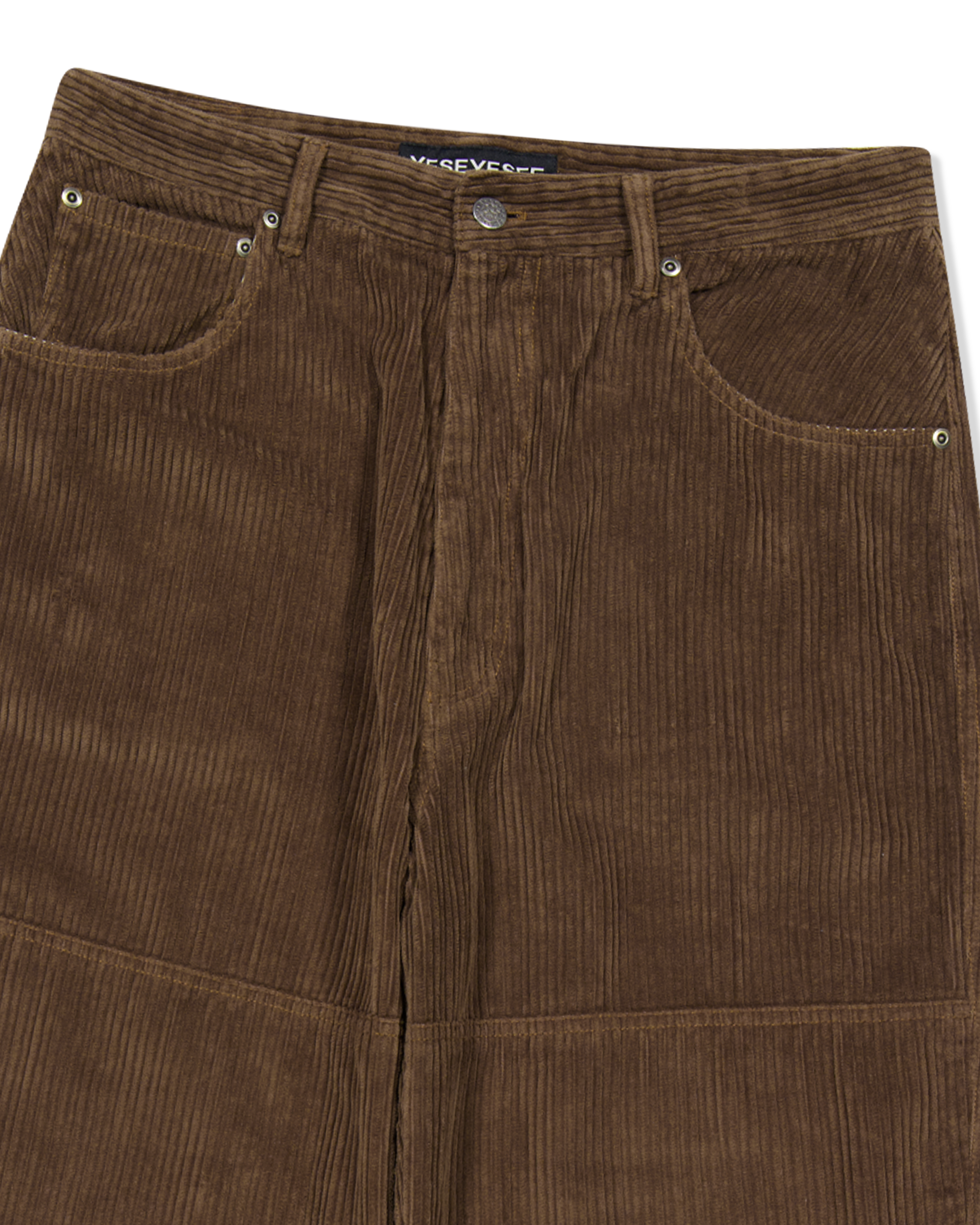 yeseyesee - Double Knee Corduroy Pants (Dark Brown) product image 5 | TRAB K-Fashion Australia