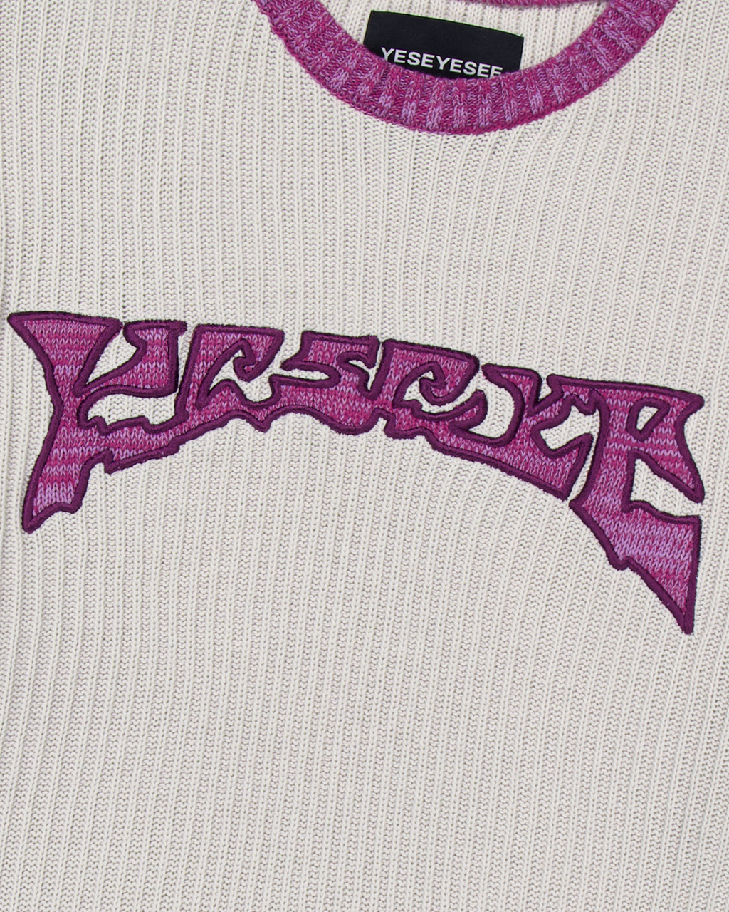 yeseyesee - Logo Applique Knit Pullover (Ivory) product image 4 | TRAB K-Fashion Australia