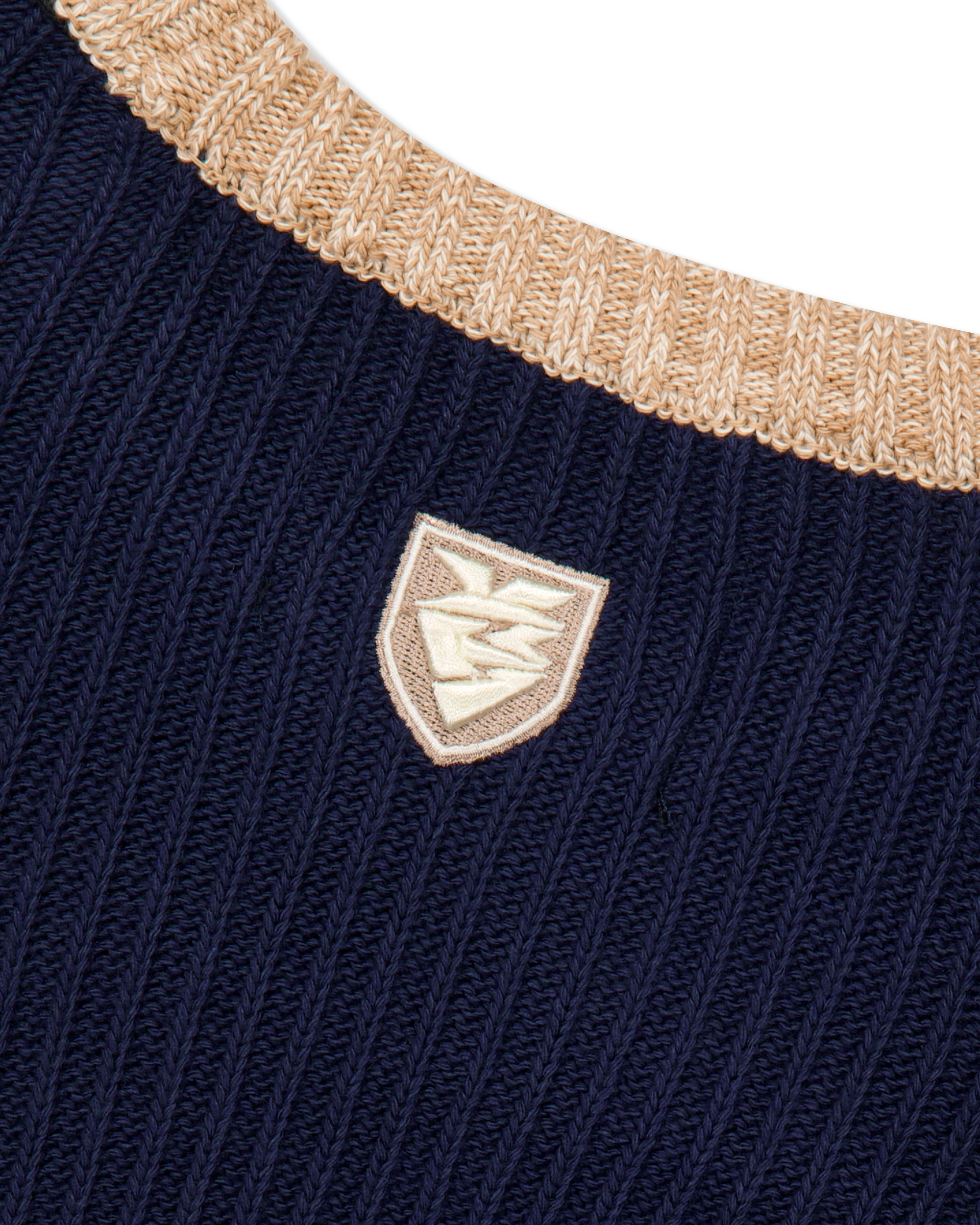 yeseyesee - Logo Applique Knit Pullover (Navy) product image 6 | TRAB K-Fashion Australia