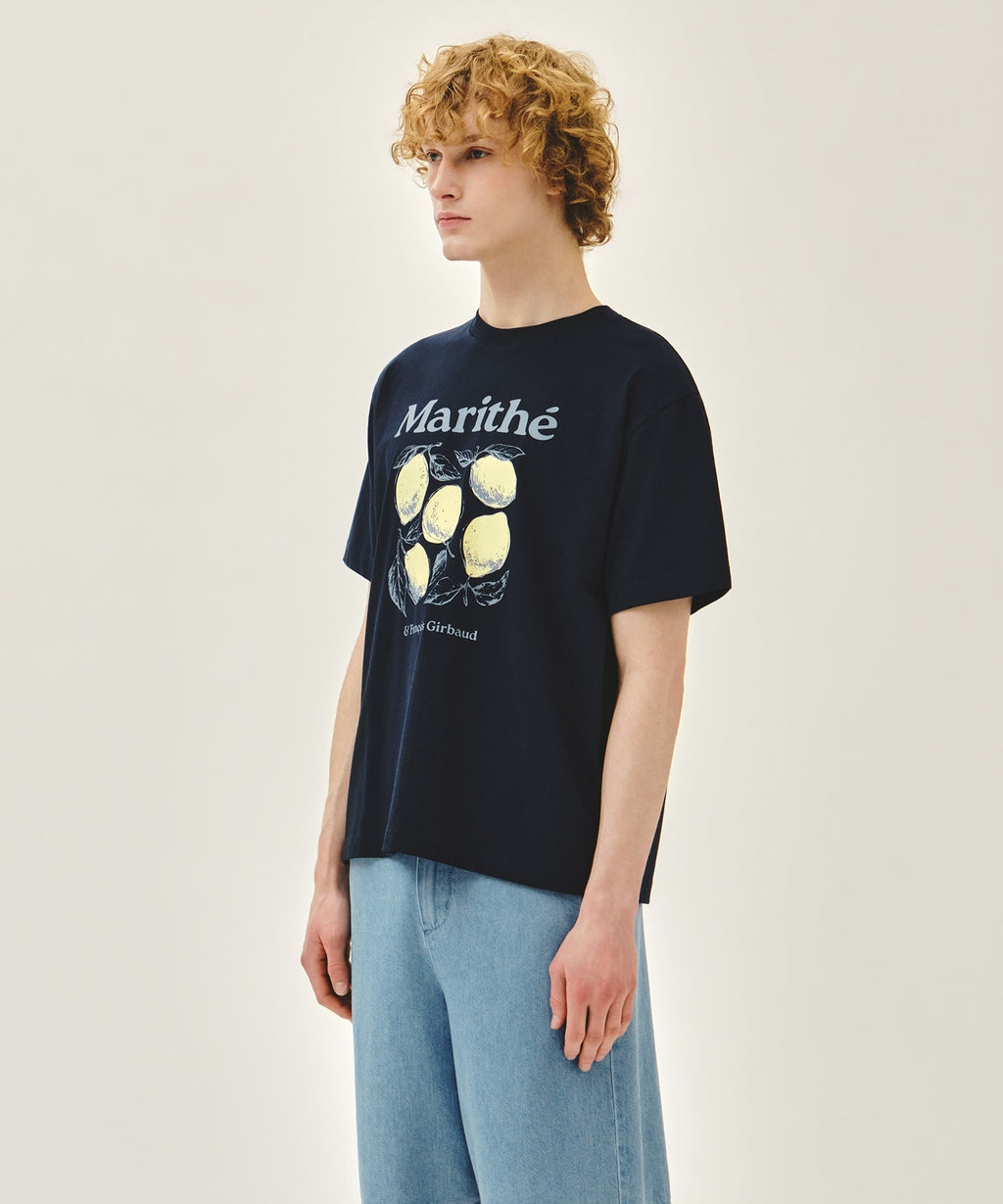 Marithe & Francois Girbaud - Aerocool Lemon Graphic Tee (Navy) product image 2 | TRAB K-Fashion Australia