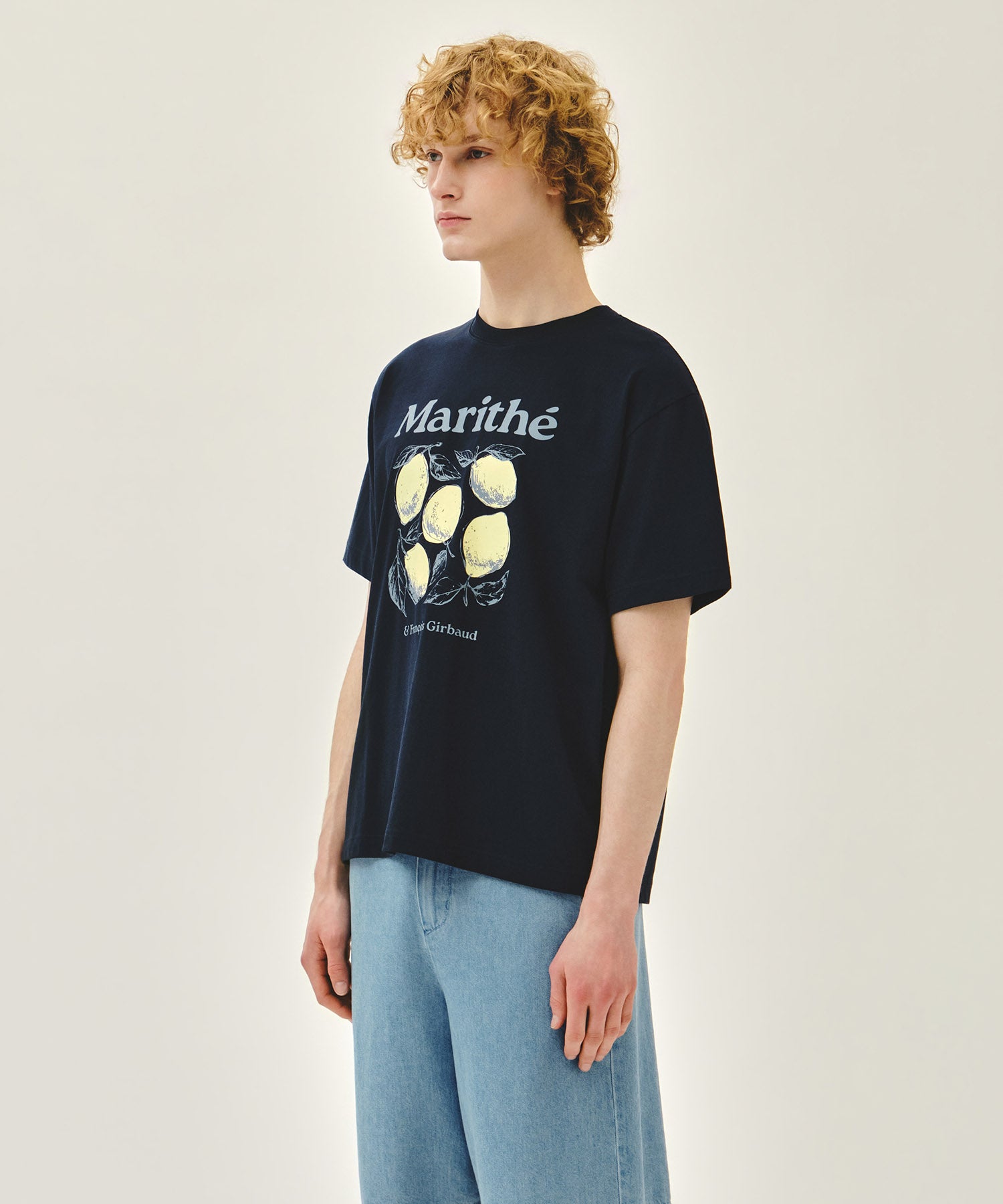 Marithe & Francois Girbaud - Aerocool Lemon Graphic Tee (Navy) product image 2 | TRAB K-Fashion Australia