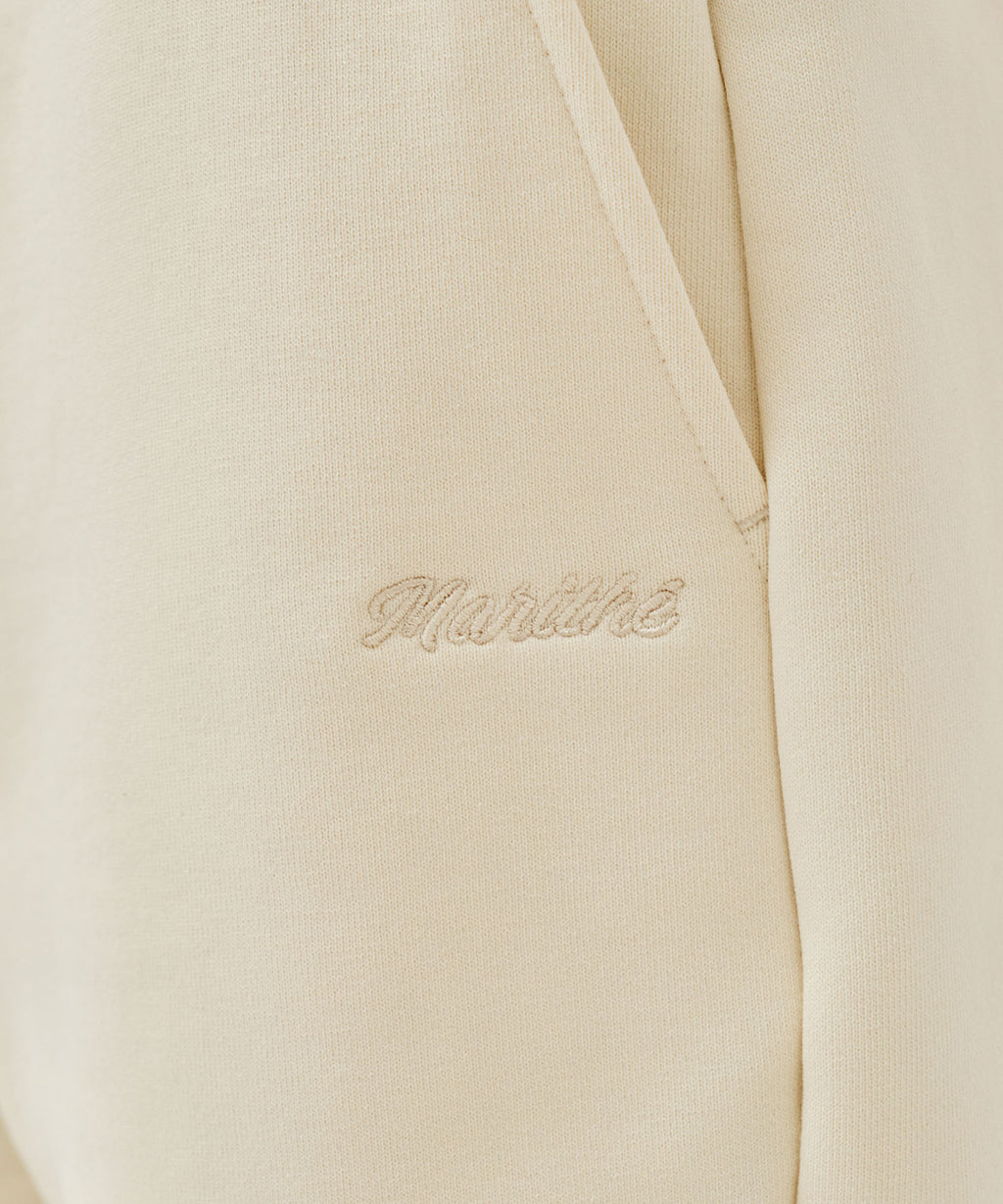 Marithe & Francois Girbaud - Lace Detail Sweat Shorts (Ivory) product image 2 | TRAB K-Fashion Australia