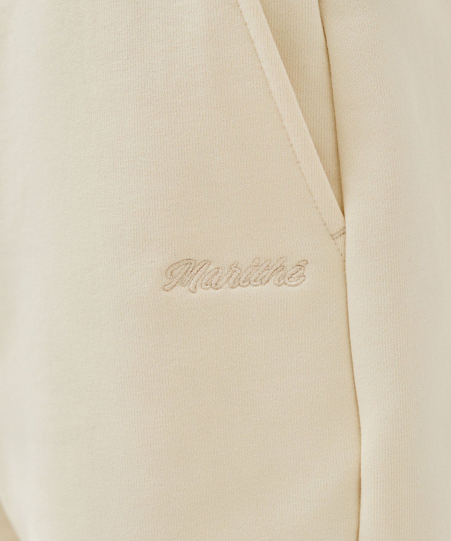 Marithe & Francois Girbaud - Lace Detail Sweat Shorts (Ivory) product image 2 | TRAB K-Fashion Australia