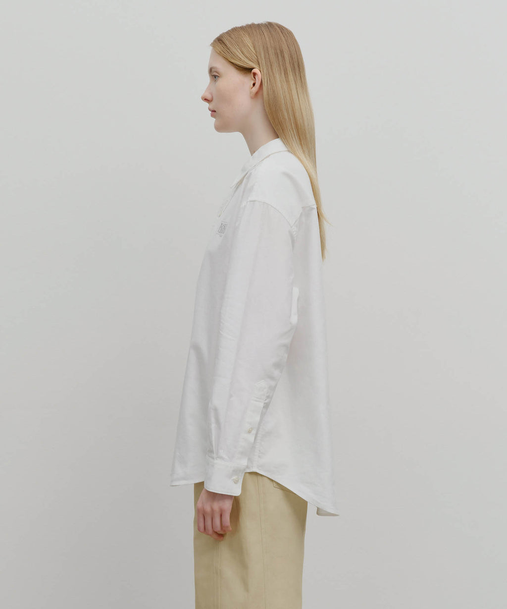 Marithe & Francois Girbaud - Oversized Oxford Shirt (White) product image 2 | TRAB K-Fashion Australia