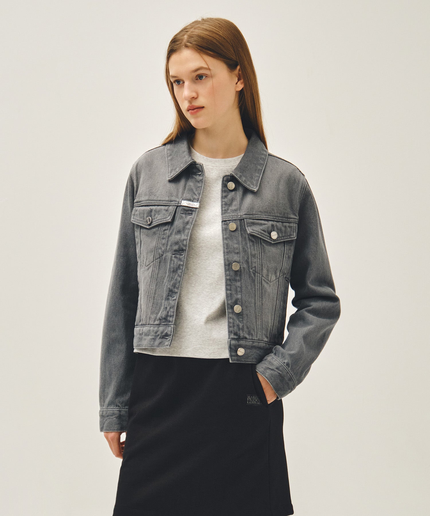 Marithe & Francois Girbaud - Denim Trucker Jacket (Gray) product image 2 | TRAB K-Fashion Australia