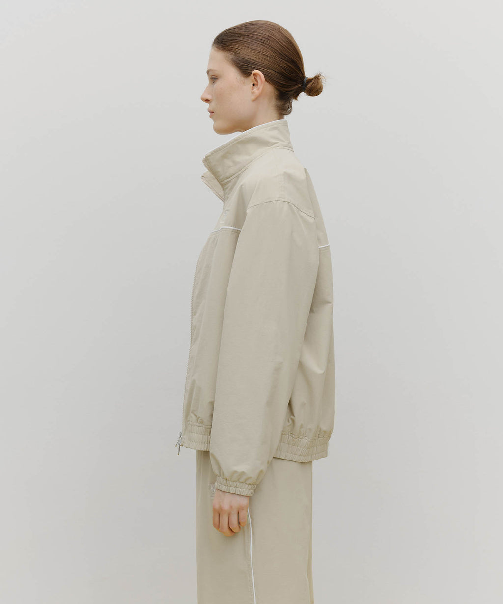 Marithe & Francois Girbaud - Marithe Sport Nylon Track Zip-up Jacket (Beige) product image 2 | TRAB K-Fashion Australia