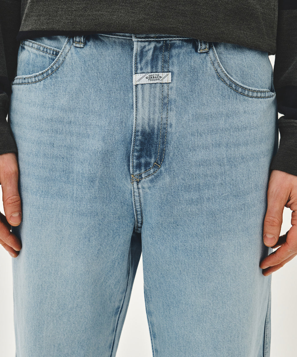 Marithe & Francois Girbaud - New M High Straight Denim Pants (Light Blue) product image 2 | TRAB K-Fashion Australia