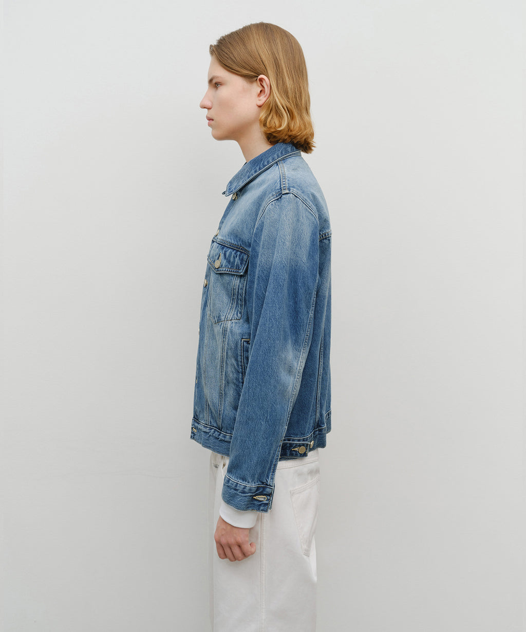 Marithe & Francois Girbaud - Denim Trucker Jacket (Blue) product image 2 | TRAB K-Fashion Australia