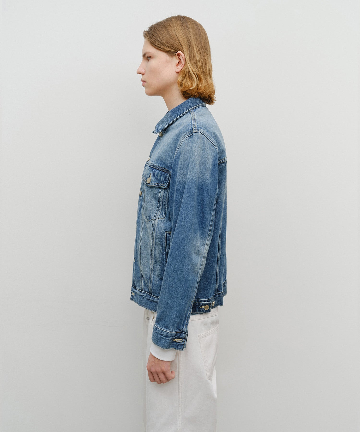 Marithe & Francois Girbaud - Denim Trucker Jacket (Blue) product image 2 | TRAB K-Fashion Australia