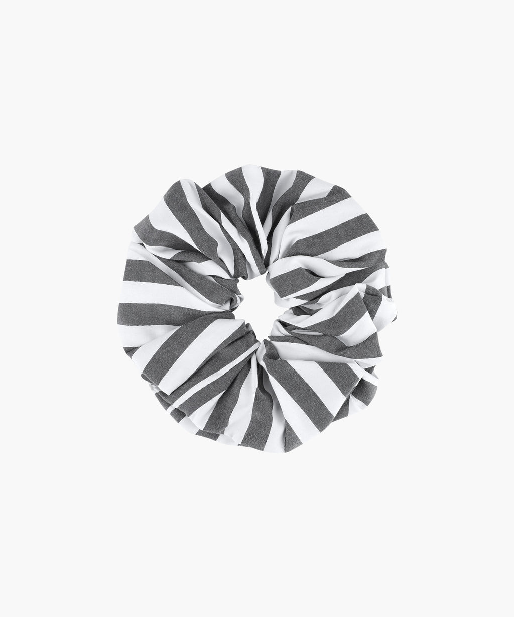 Marithe & Francois Girbaud - Classic Logo Stripe Hair Scrunchie (Black) product image 2 | TRAB K-Fashion Australia