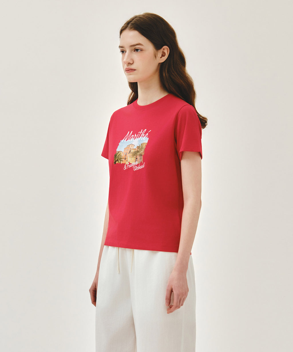 Marithe & Francois Girbaud - Aerocool Resort Graphic Tee (Red) product image 2 | TRAB K-Fashion Australia