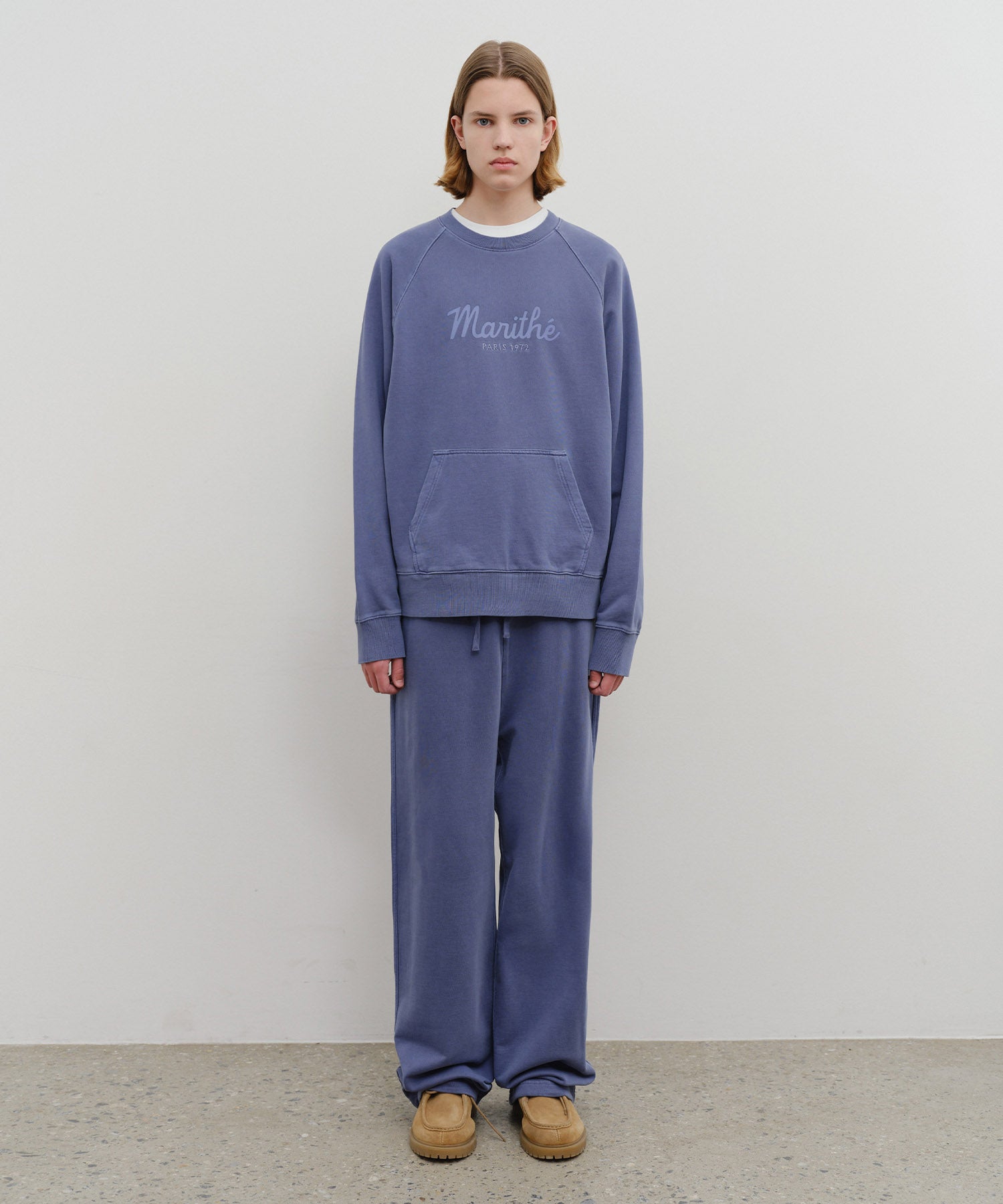 Marithe & Francois Girbaud - Garment Dyed Sweat Pants (Navy) product image 4 | TRAB K-Fashion Australia