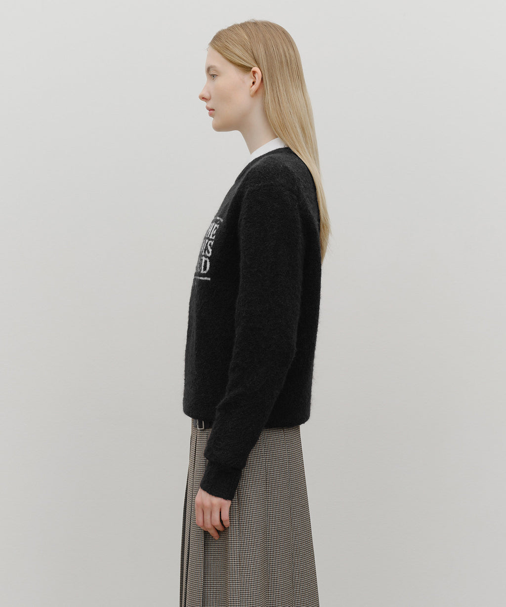 Marithe & Francois Girbaud - Boucle Classic Logo Knit Pullover (Black) product image 5 | TRAB K-Fashion Australia