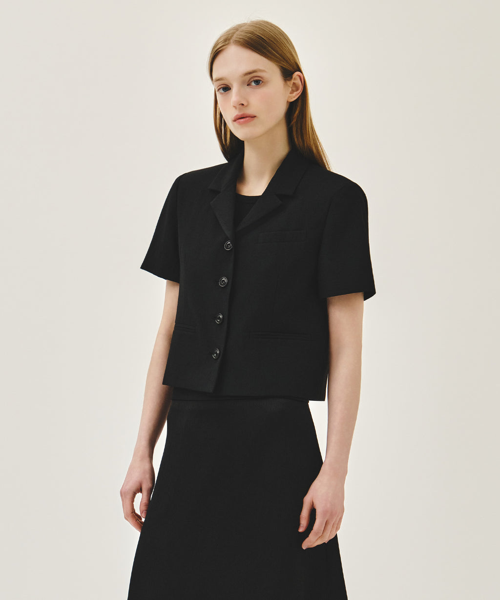 Marithe & Francois Girbaud - Half Sleeve Jacket (Black) product image 2 | TRAB K-Fashion Australia