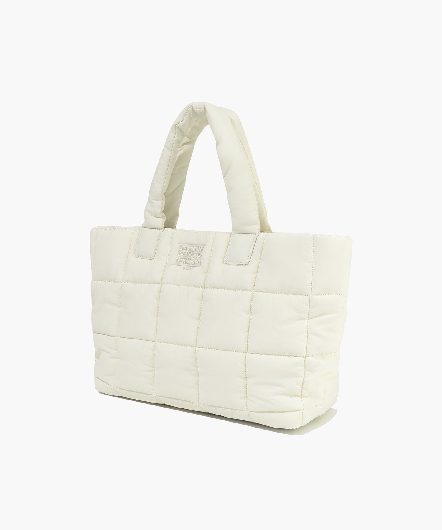 Marithe & Francois Girbaud - Classic Logo Padding Tote Bag (Ivory) product image 2 | TRAB K-Fashion Australia