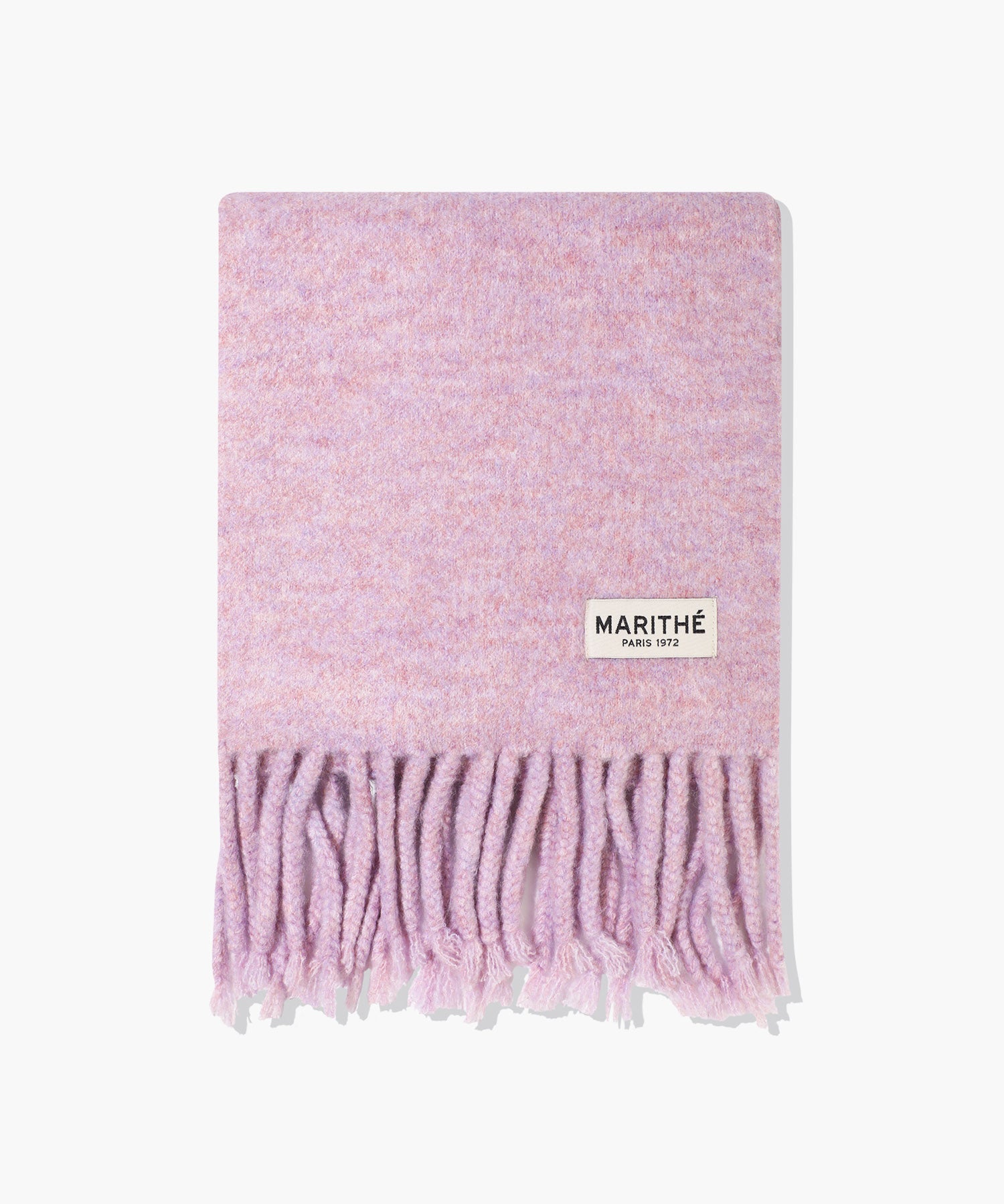 Marithe & Francois Girbaud - Fuzzy Solid Knit Muffler (Light Purple) product image 2 | TRAB K-Fashion Australia