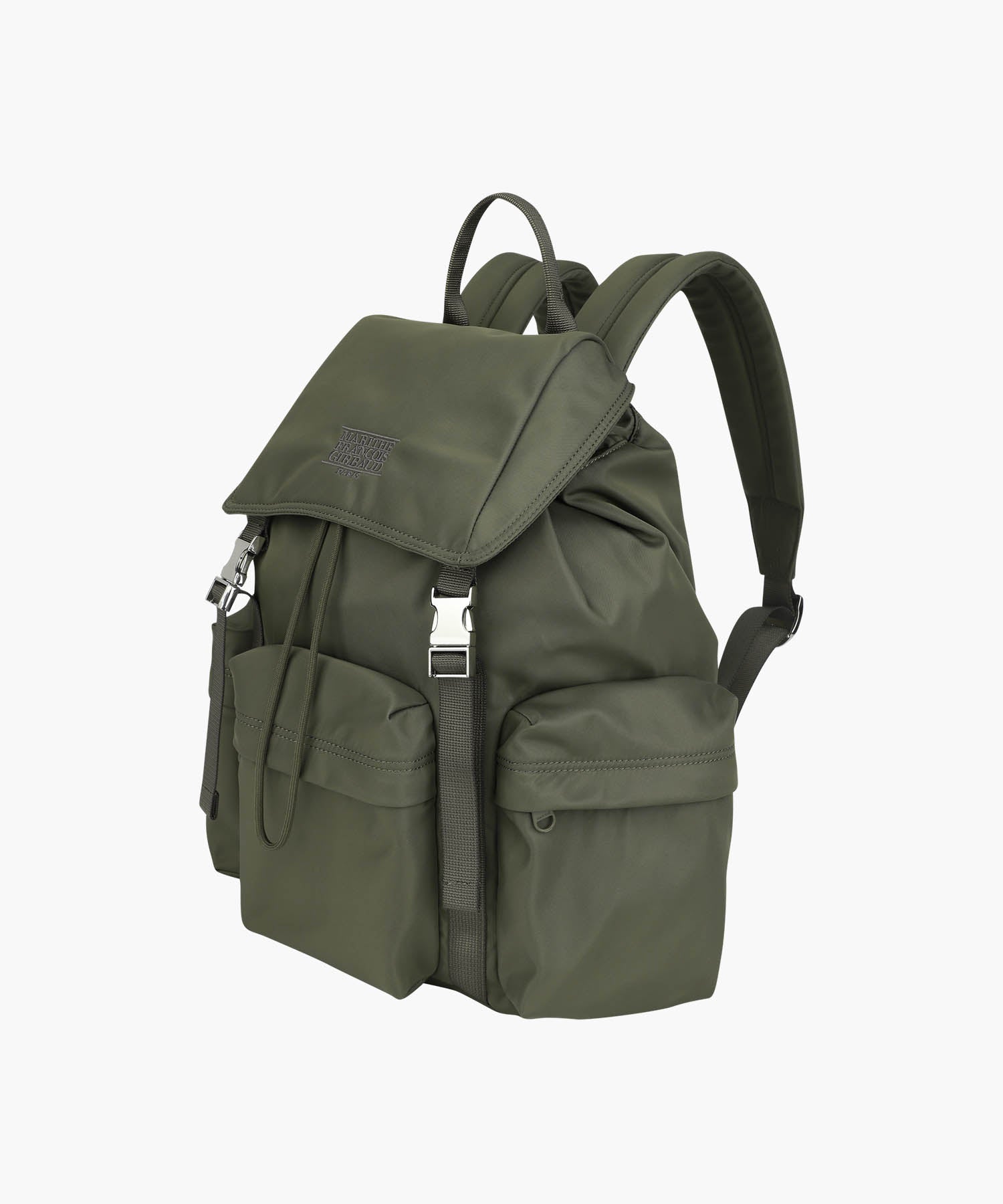 Marithe & Francois Girbaud - Classic Logo Metal Buckle Backpack (Khaki) product image 2 | TRAB K-Fashion Australia