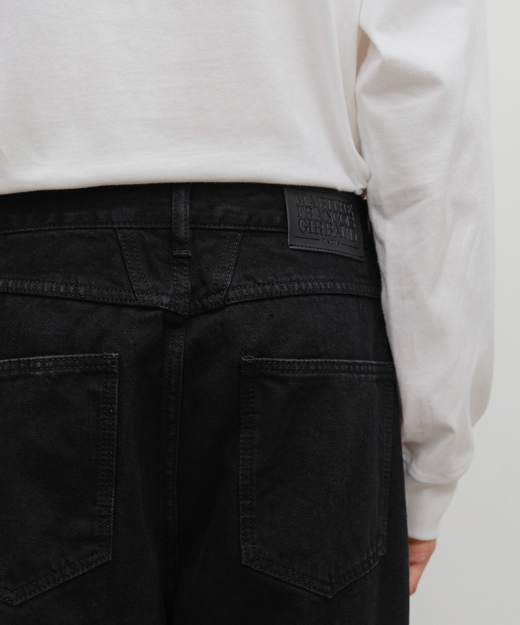 Marithe & Francois Girbaud - Slim Straight Denim Pants (Matt Black) product image 2 | TRAB K-Fashion Australia