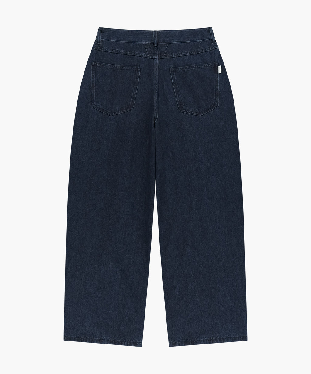 Marithe & Francois Girbaud - Wide Fit Tuck Denim Pants (Indigo) product image 2 | TRAB K-Fashion Australia