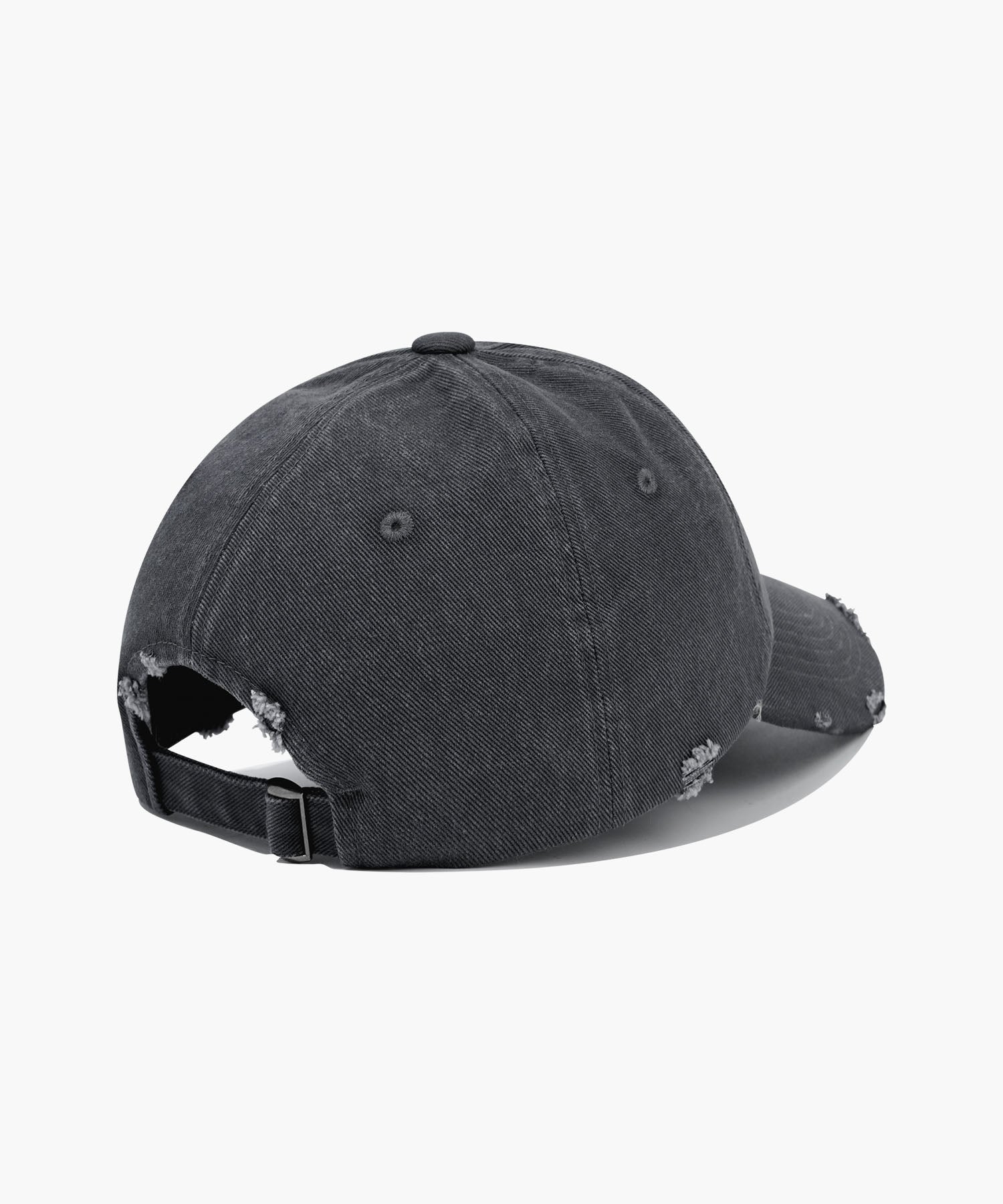 Marithe & Francois Girbaud - Classic Logo Damaged Overfit Cap (Charcoal) product image 2 | TRAB K-Fashion Australia