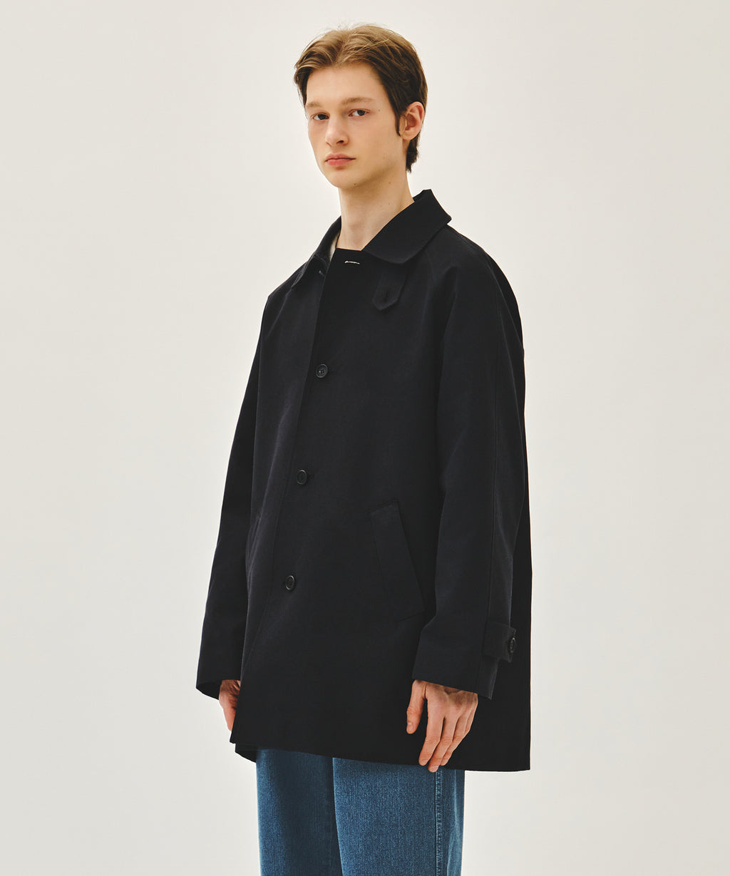 Marithe & Francois Girbaud - Raglan Half Trench Jacket (Navy) product image 2 | TRAB K-Fashion Australia