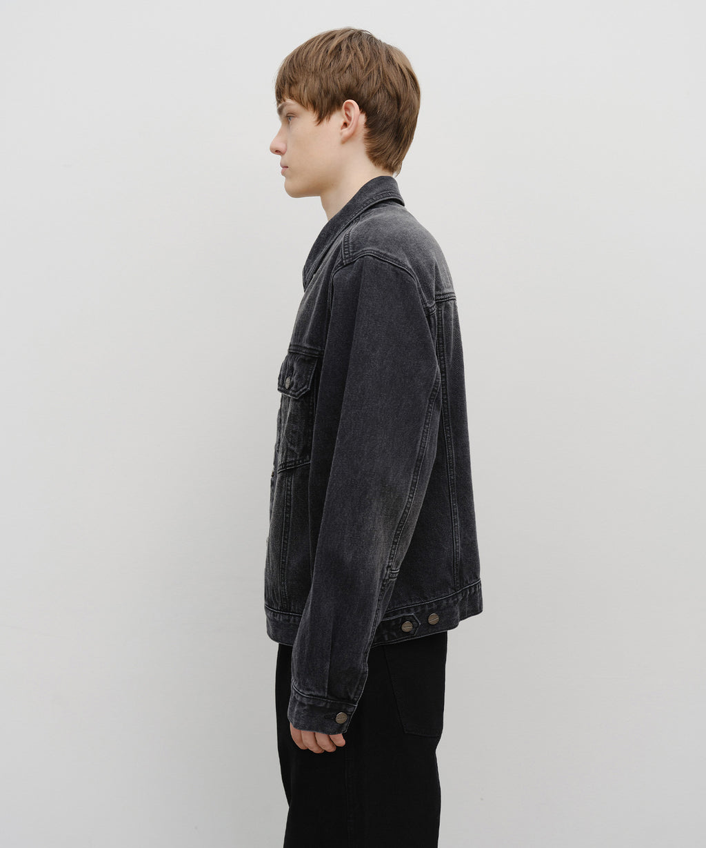Marithe & Francois Girbaud - Denim Trucker Jacket (Black) product image 2 | TRAB K-Fashion Australia