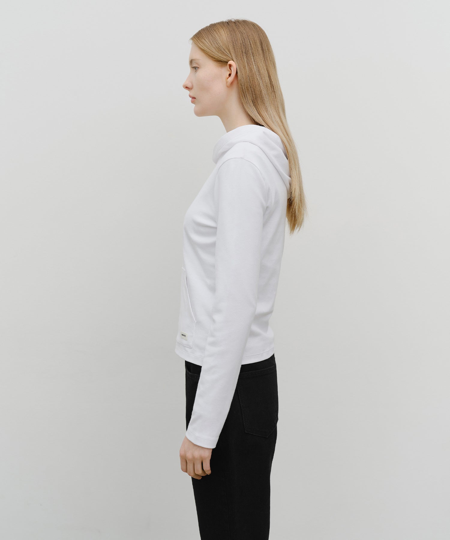 Marithe & Francois Girbaud - Basic Hoodie Long Sleeve (White) product image 2 | TRAB K-Fashion Australia