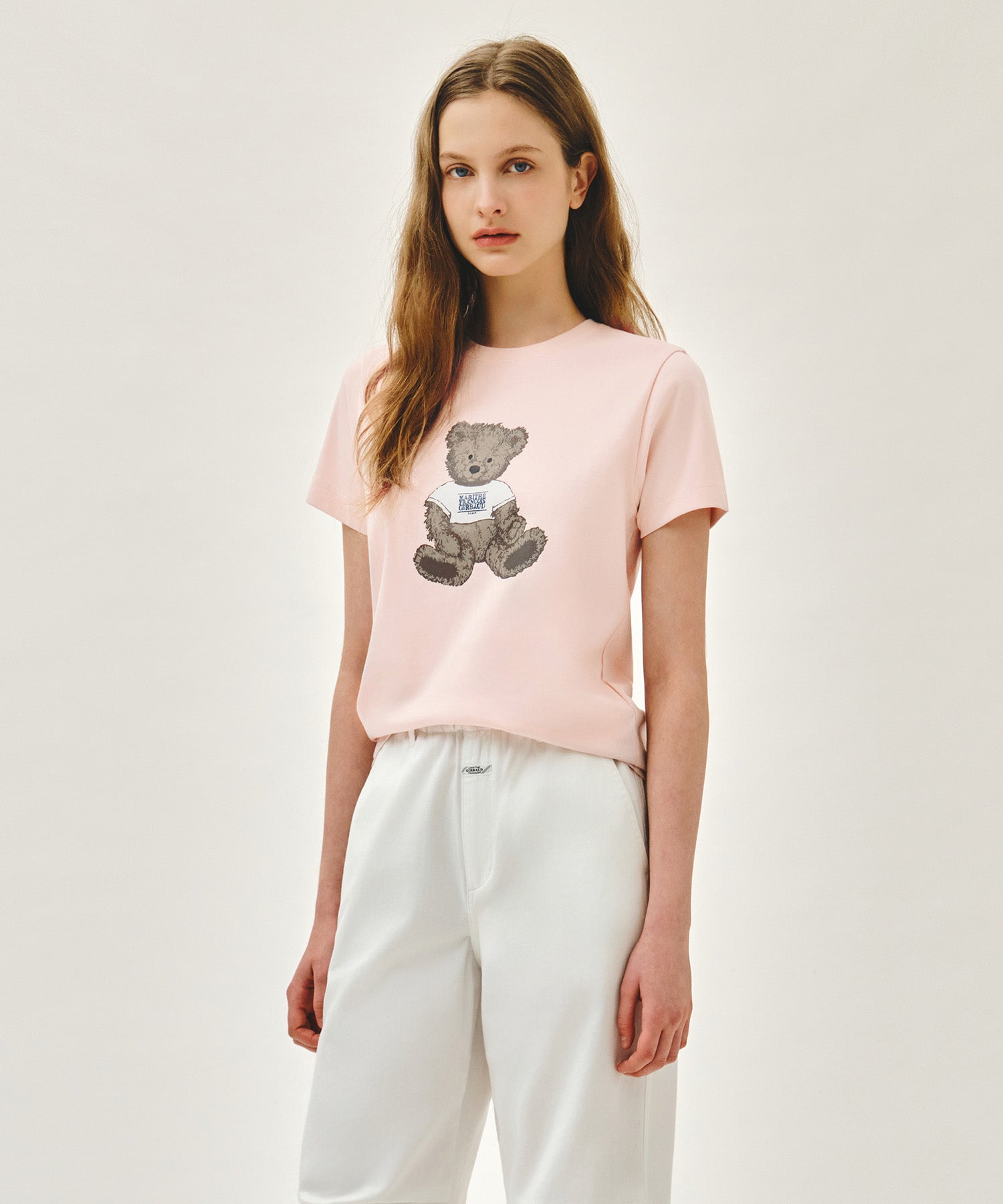 Marithe & Francois Girbaud - Doodle Bear Tee (Light Pink) product image 2 | TRAB K-Fashion Australia