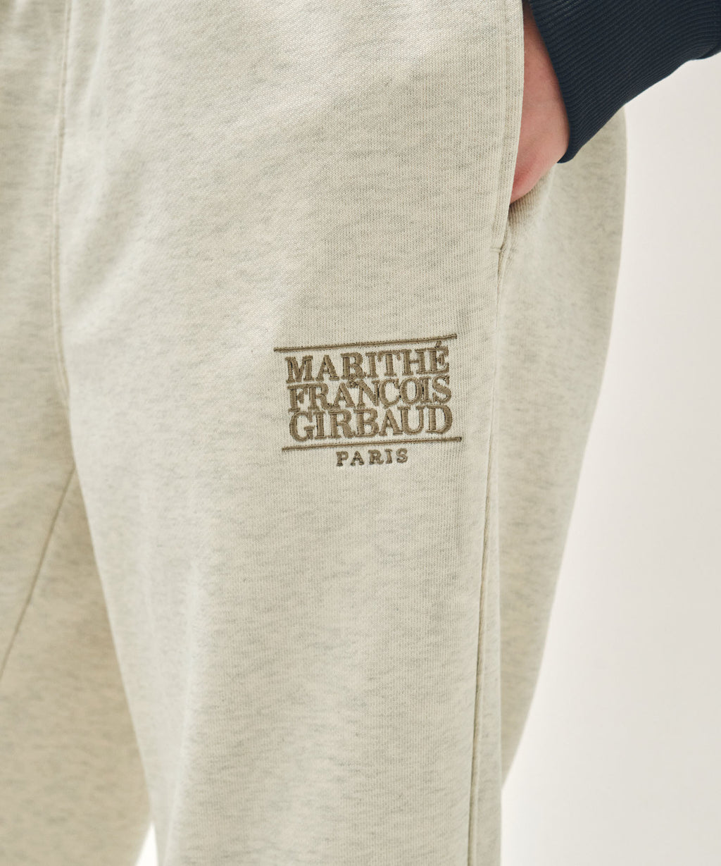 Marithe & Francois Girbaud - Classic Logo Sweat Pants (Oatmeal) product image 2 | TRAB K-Fashion Australia