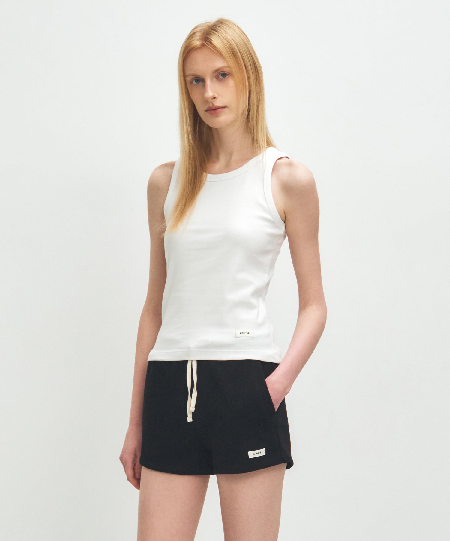 Marithe & Francois Girbaud - Basic Sleeveless (White) product image 2 | TRAB K-Fashion Australia