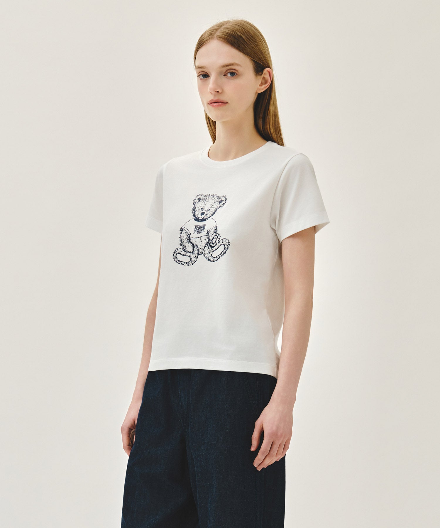 Marithe & Francois Girbaud - Doodle Bear Tee (White) product image 2 | TRAB K-Fashion Australia
