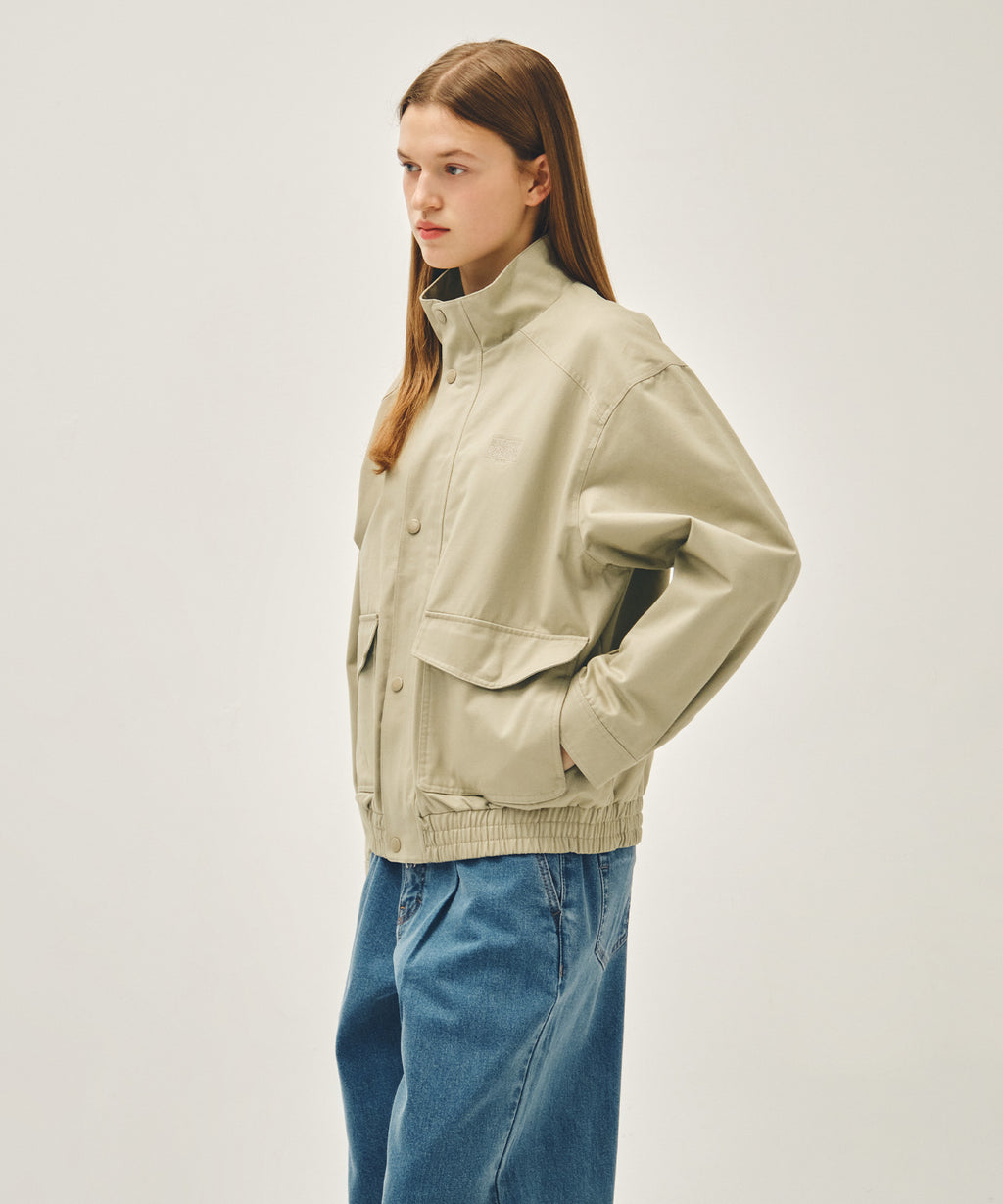 Marithe & Francois Girbaud - Basic Harrington Jacket (Beige) product image 5 | TRAB K-Fashion Australia