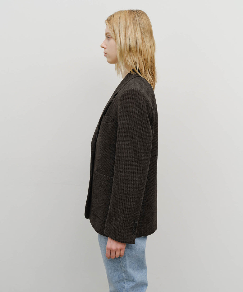 Marithe & Francois Girbaud - Wool Blazer Jacket (Brown) product image 2 | TRAB K-Fashion Australia